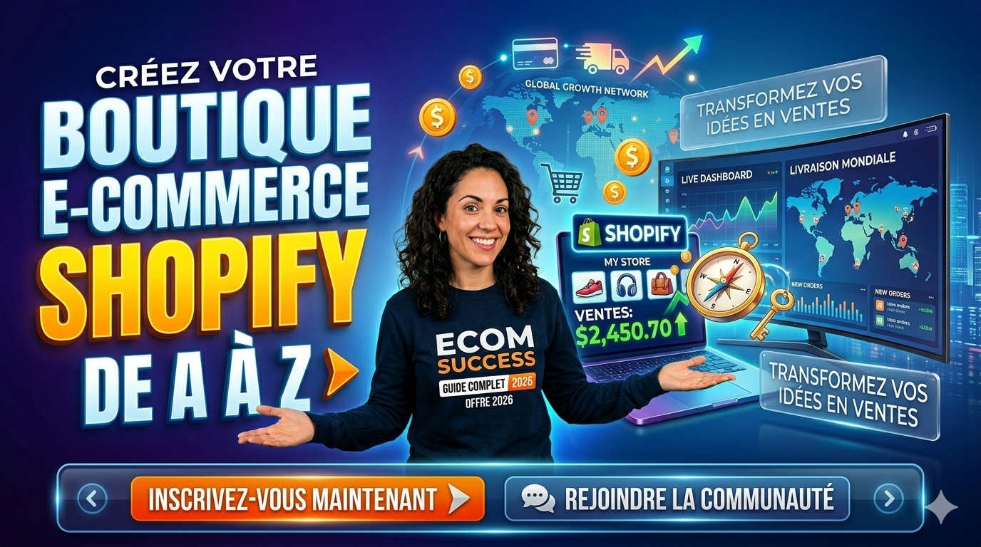 CRÉATION DE BOUTIQUE E-COMMERCE AVEC SHOPIFY