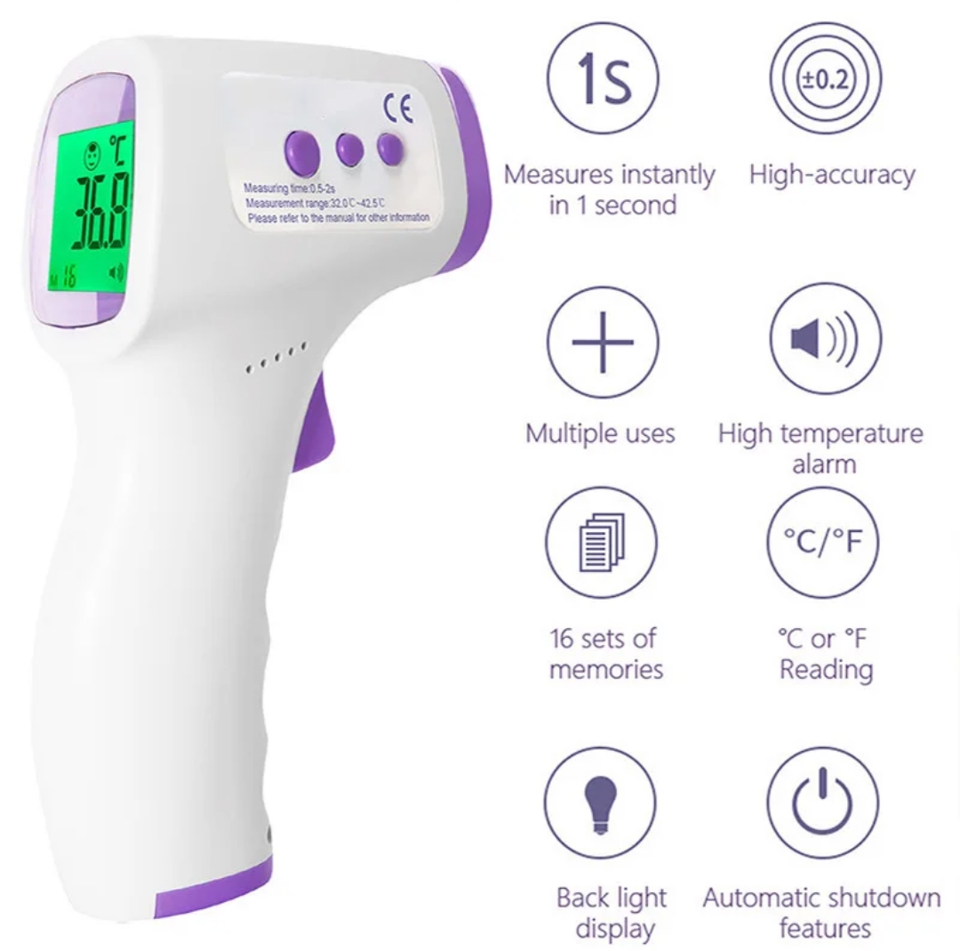 Thermomètre frontal infra rouge