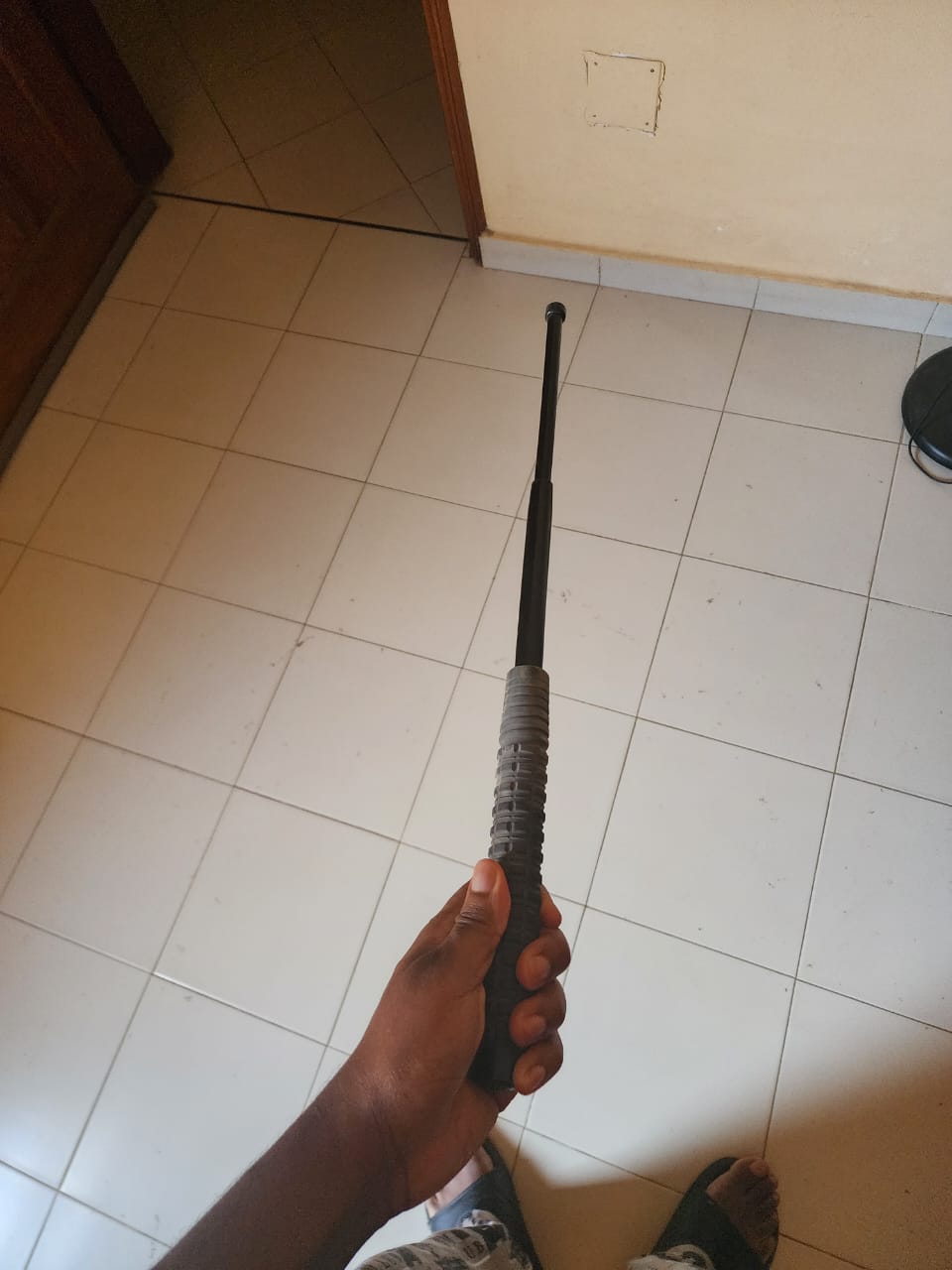 Bâton telescopique pour protection