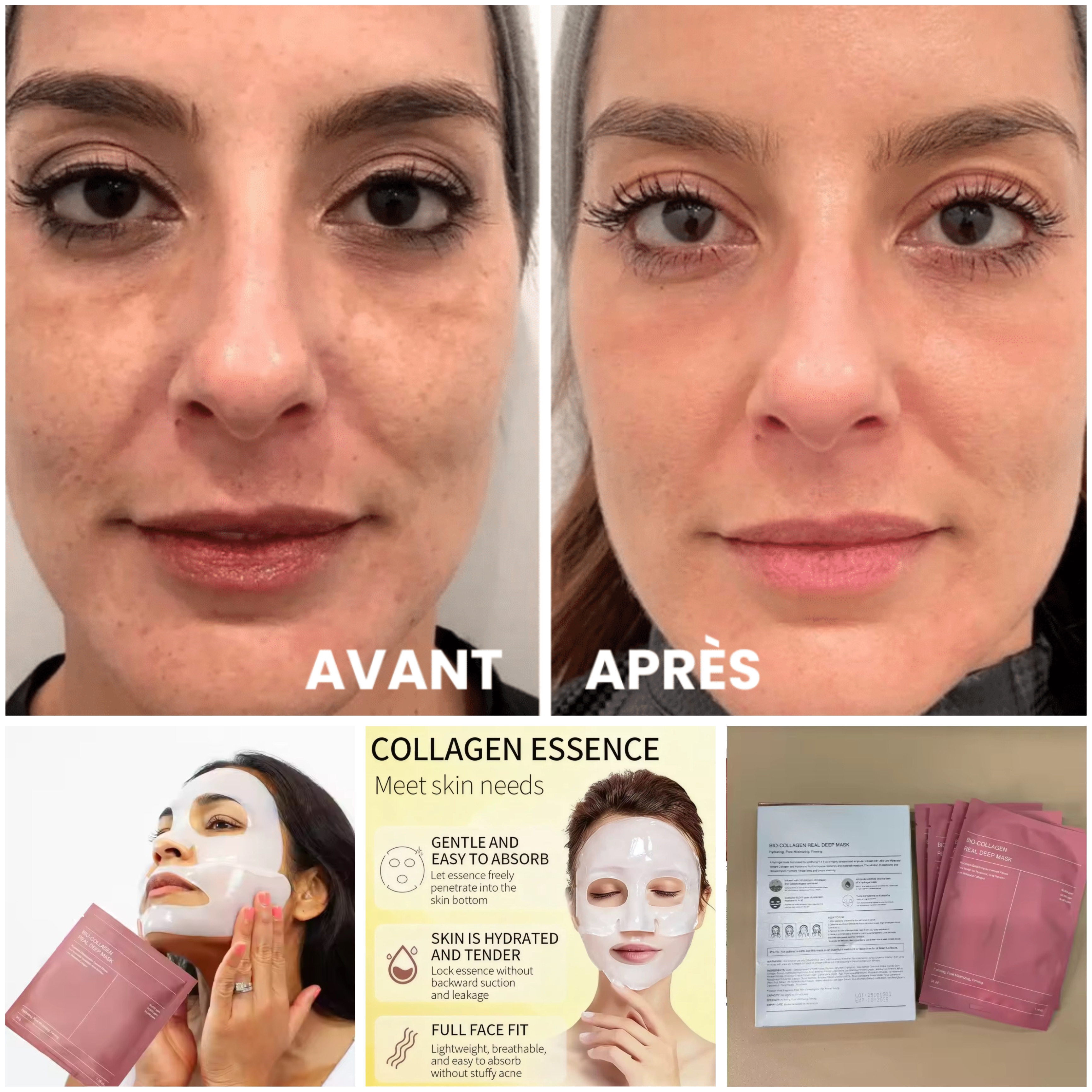 Réveillez-vous avec une Peau de Bébé : Le Masque de Nuit Miracle au Collagène "Effaceur de Pores"