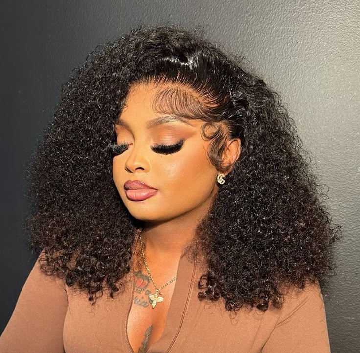 Perruque Bouclée Rousse Lace Frontal