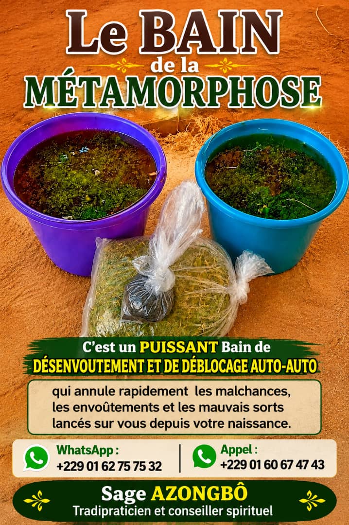 Bain de la métamorphose desenvoument déblocage