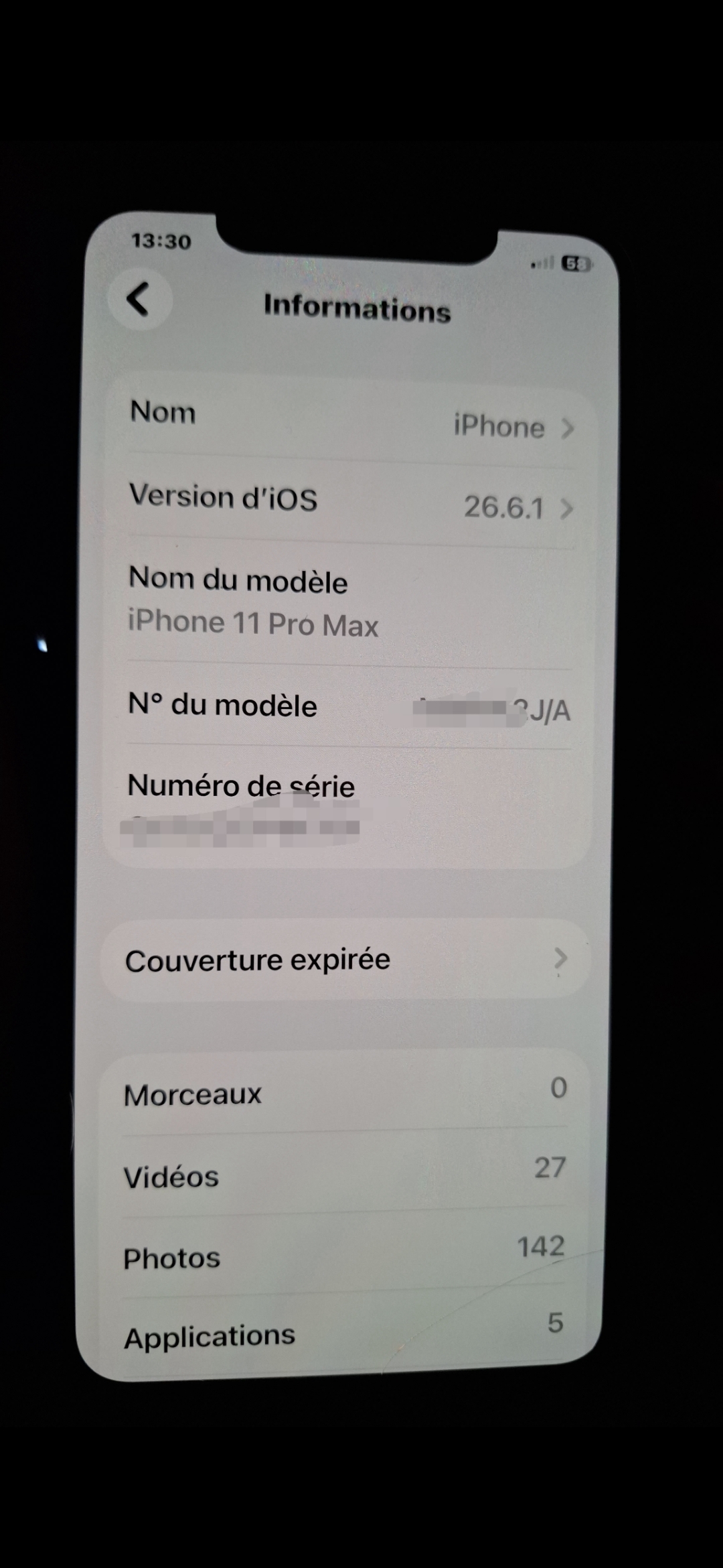 iPhone 11 Pro Max 256 Go
