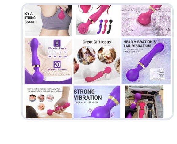 Vibromasseur Électrique Multi-Vibrations – Rechargeable