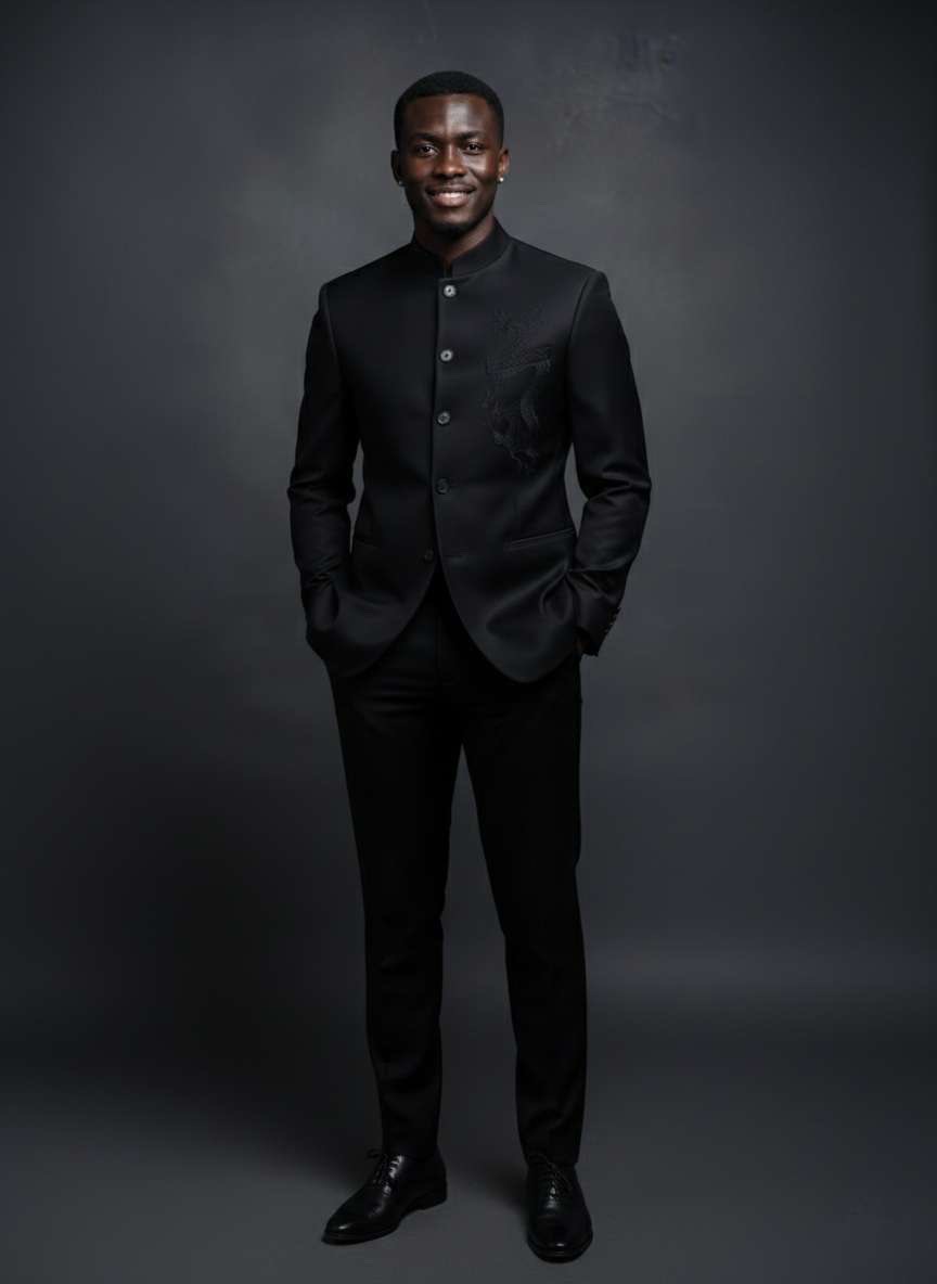 Ensemble costume homme élégant noir