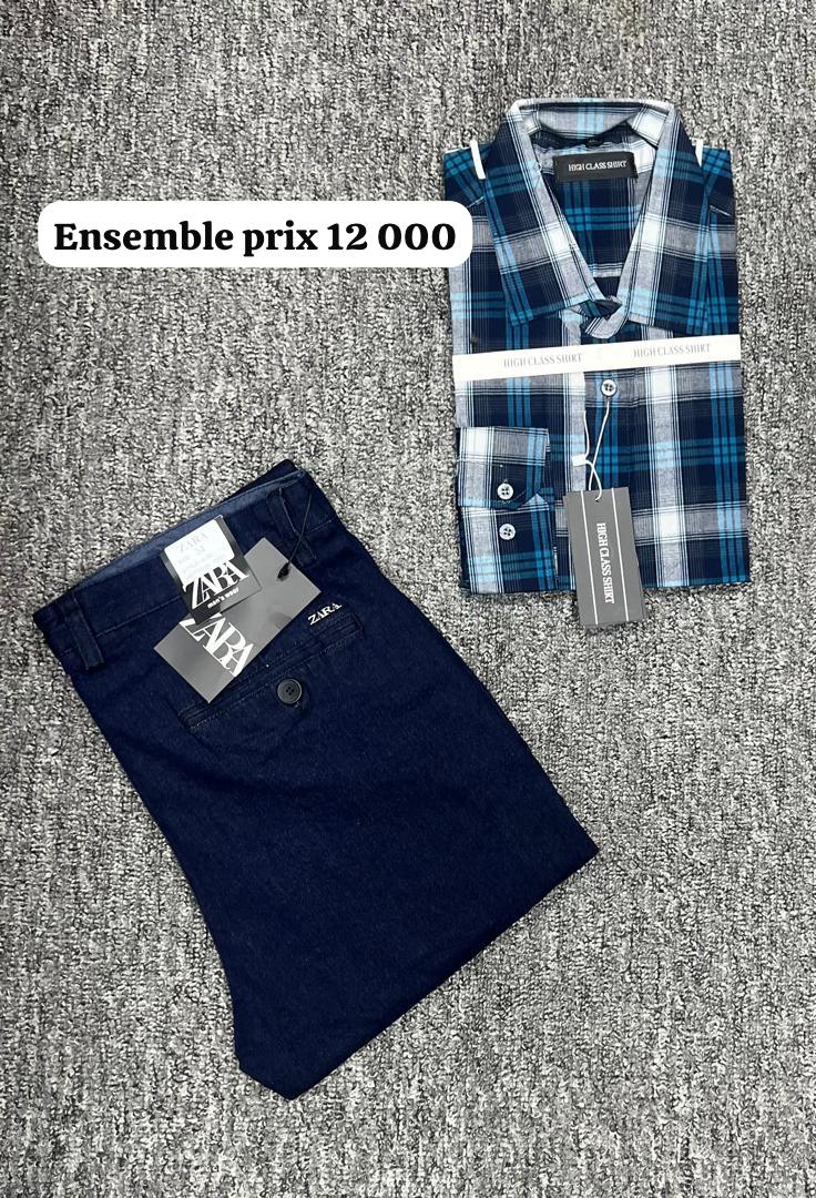 Ensemble pantalon et chemise homme Élégant, moderne et confortable