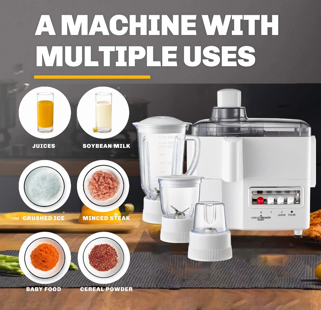 Extracteur et mixeur de jus 4 en 1