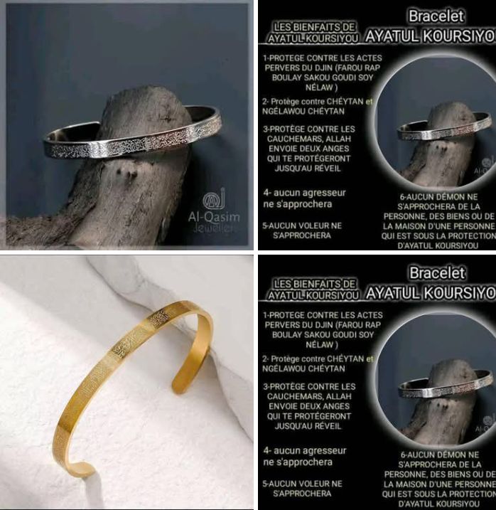 Bracelets ayatoul kourci en ACIER INOXYDABLE