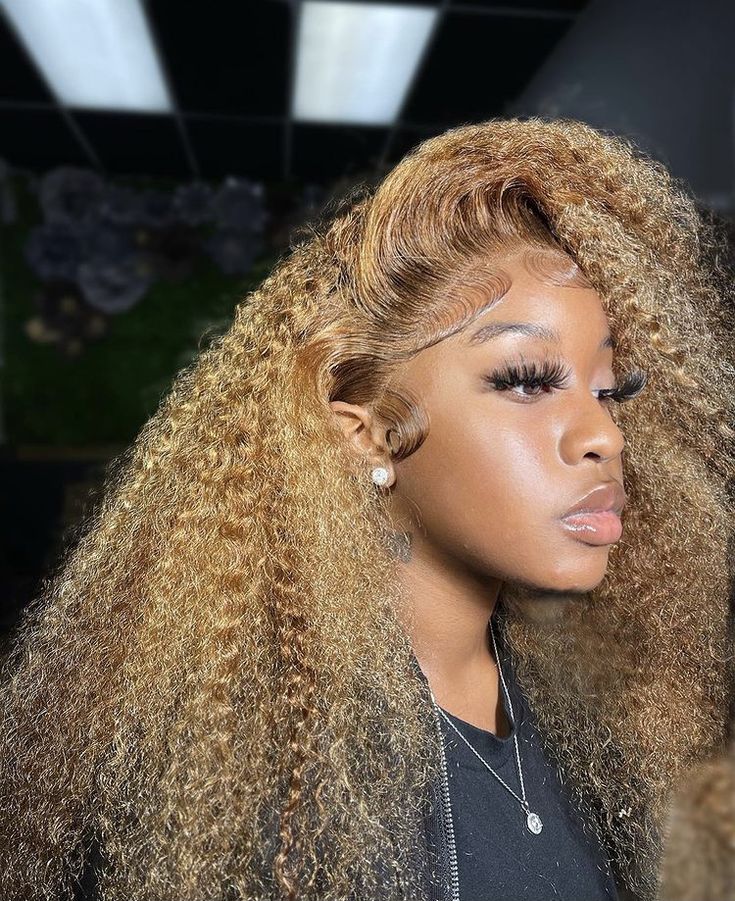 Perruque Bouclée Rousse Lace Frontal