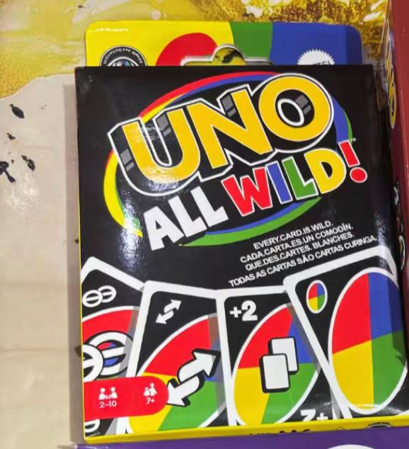 Carte Uno dispo tous façon uno plastic uno allwild uno no Mercy