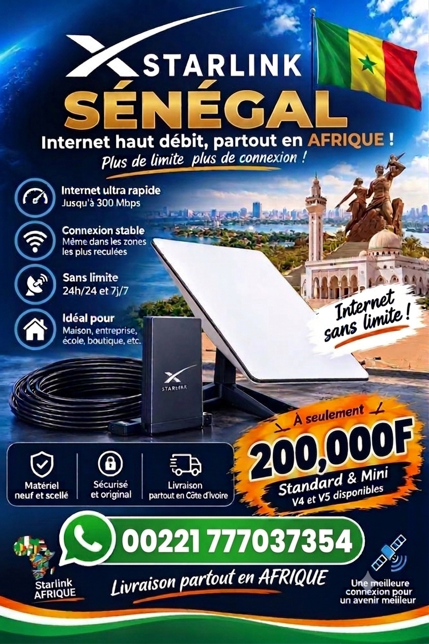 réseau internet Starlink grand Kit