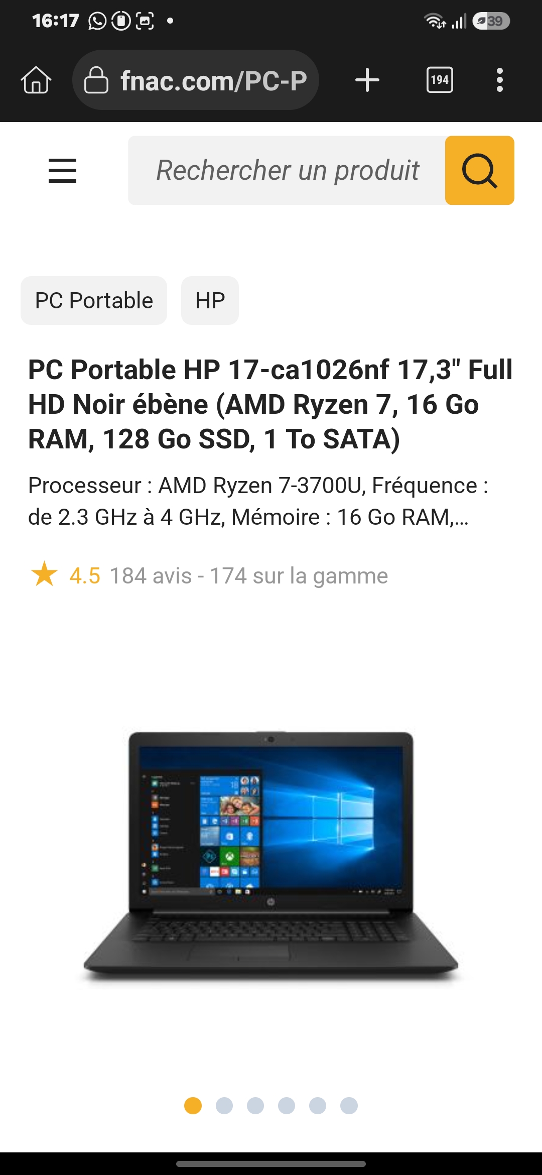 Ordinateur portable HP