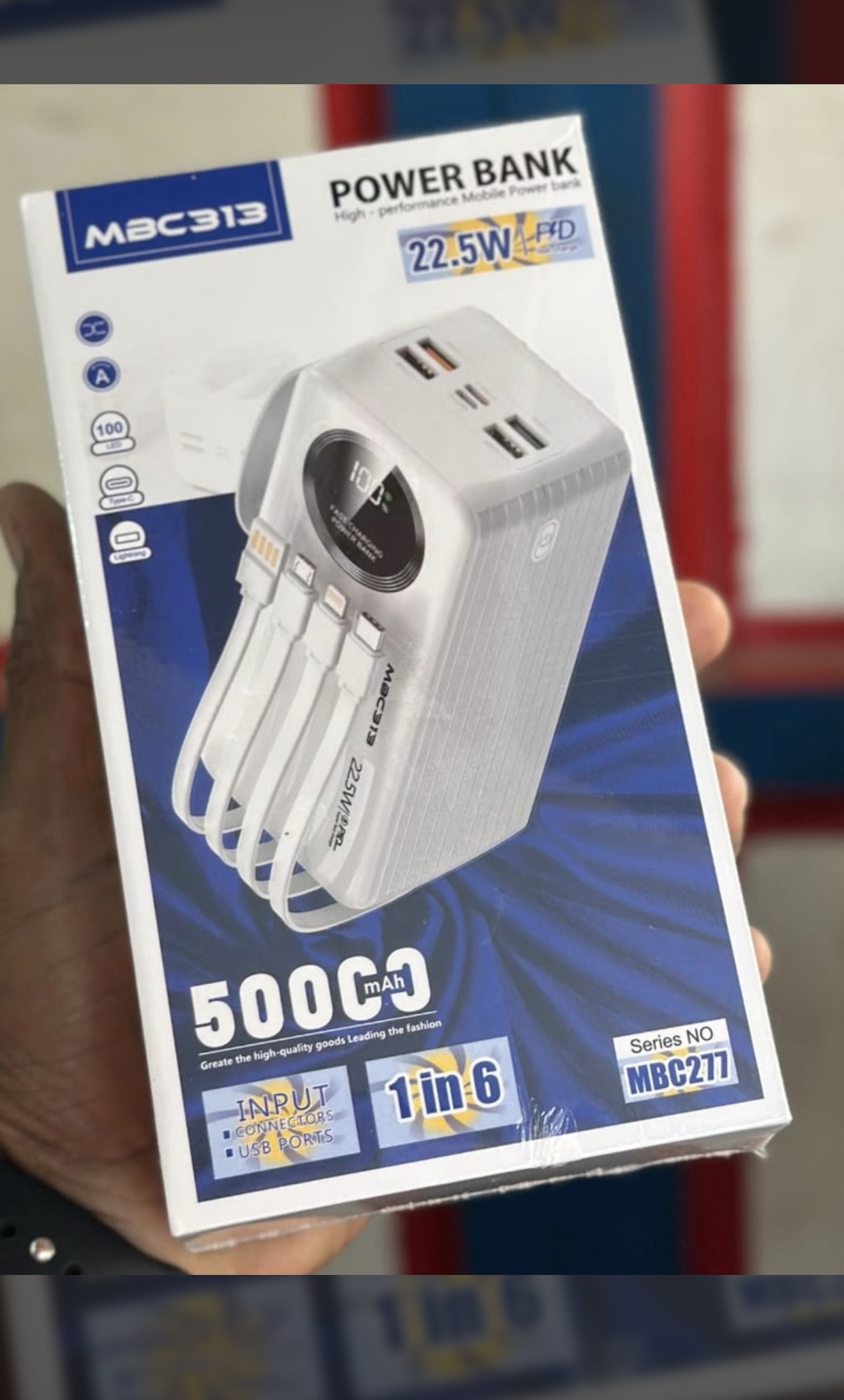 Power Bank 22,5W 6000mAh