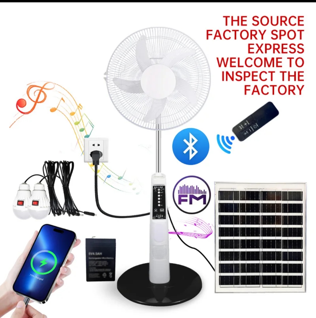 Ventilateur rechargeable solaire