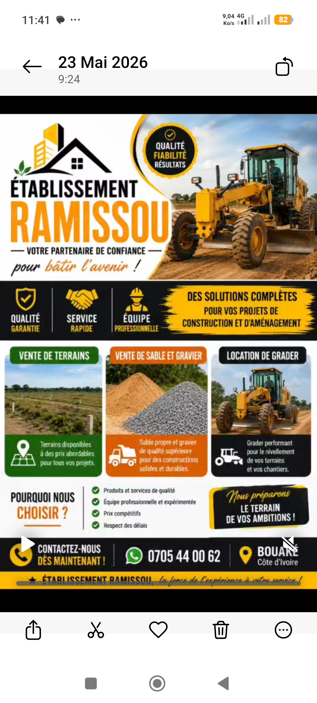 Deux Lots Collés de 500 m²