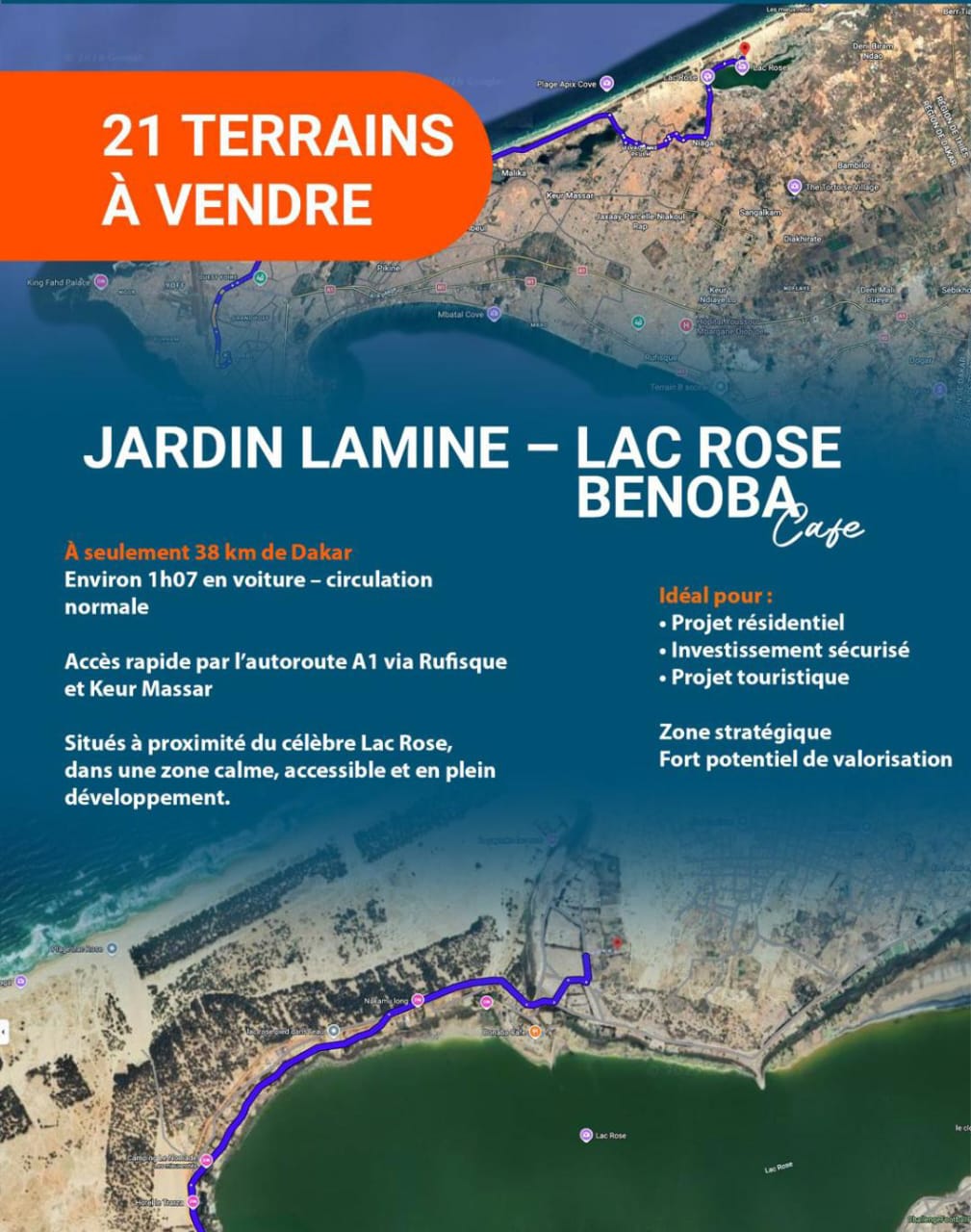 Terrain 150 m² à Vendre à Lac Rose