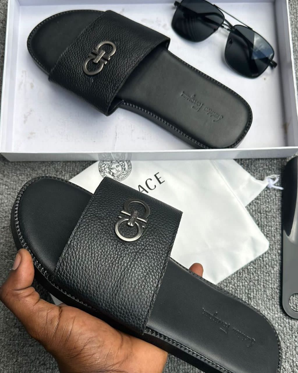 Sandales Claquettes Homme en Cuir Style Luxe & Confort