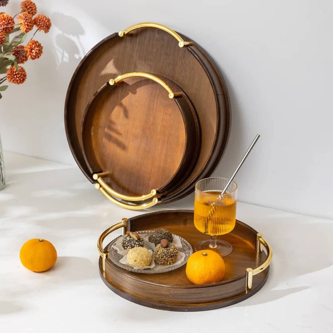 Ensemble 3 plateaux en bois à vendre