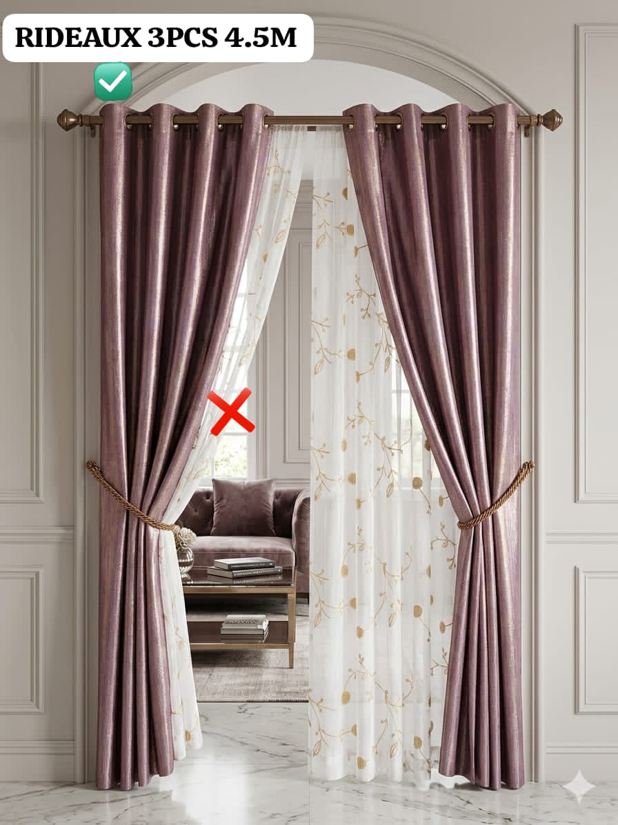 Drap et rideau de qualité