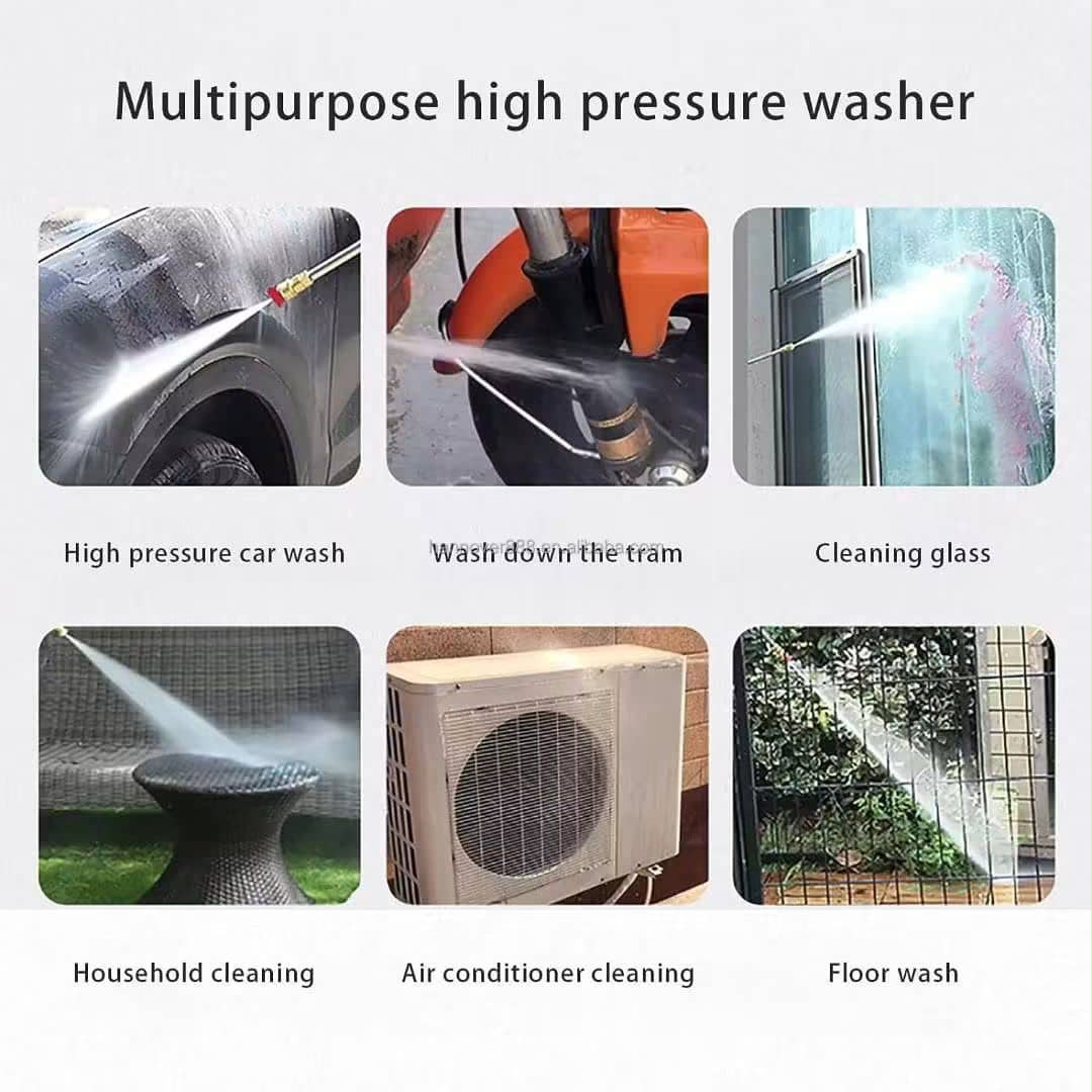 🚿🔥 PISTOLET DE LAVAGE HAUTE PRESSION – DOUBLE BATTERIE 🔋🔋
