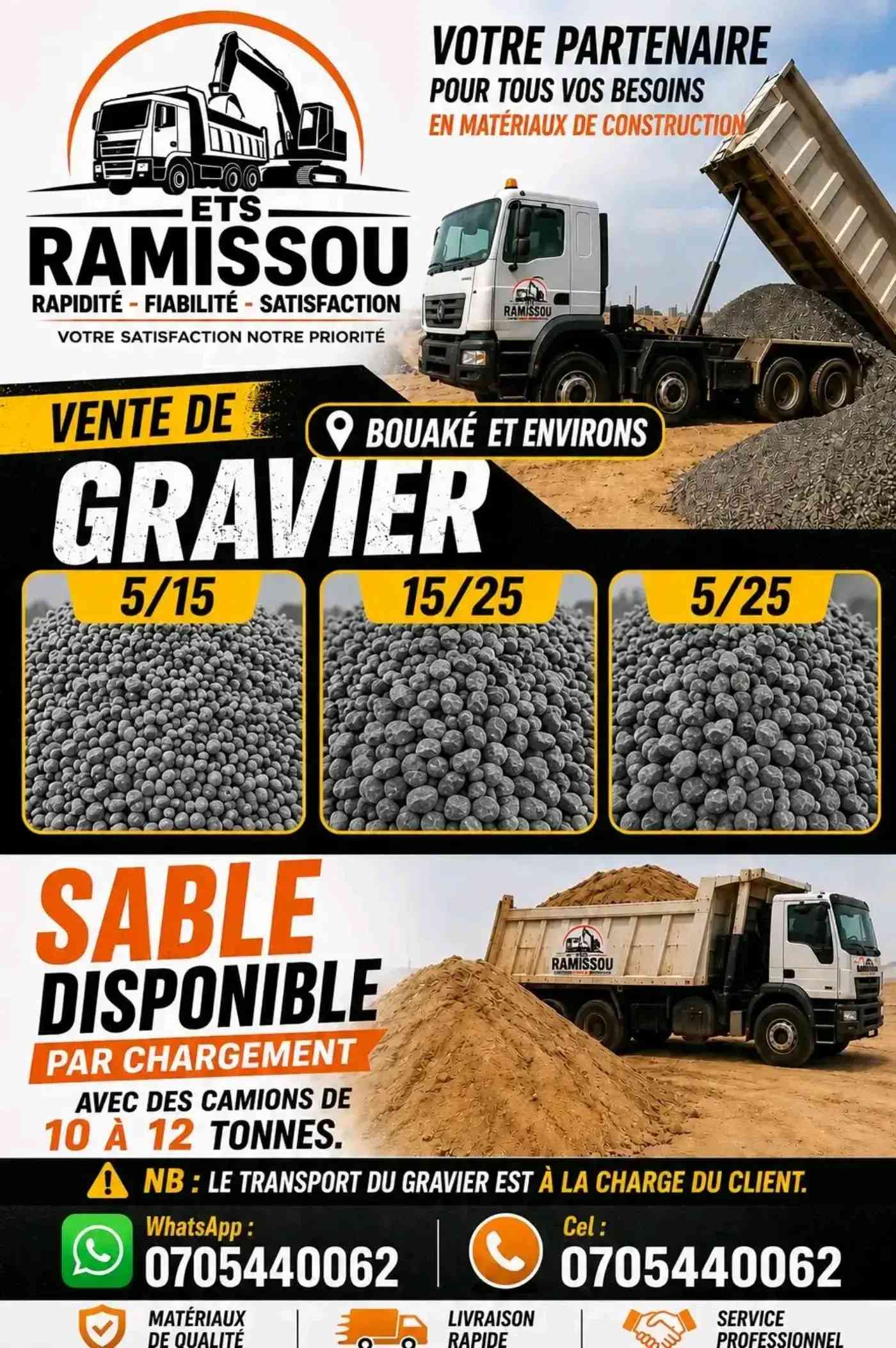 SABLE ET GRAVIER