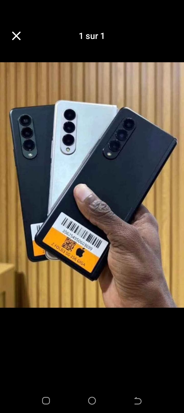 Samsung Galaxy Z Fold 3 256GB original