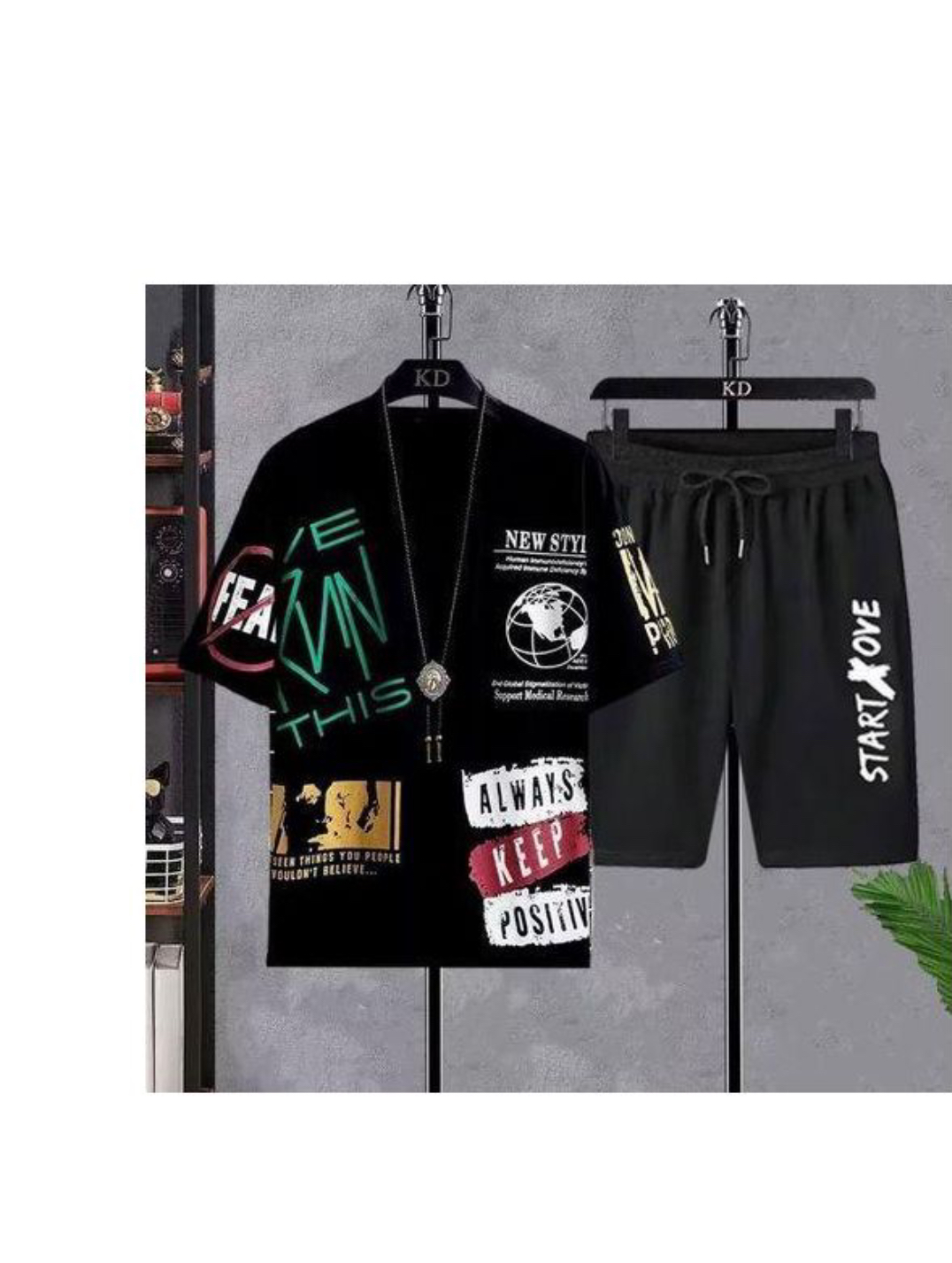 Ensemble Homme T-Shirt + Short  Style Tendance, Confort & Mode Été