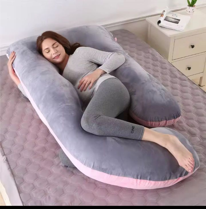 Coussin de grossesse en Oreiller corporel confortable pour dormir et allaiter
