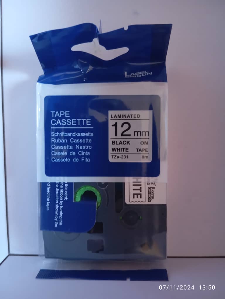 rubans encreurs compatibles avec Brother  TZe-231