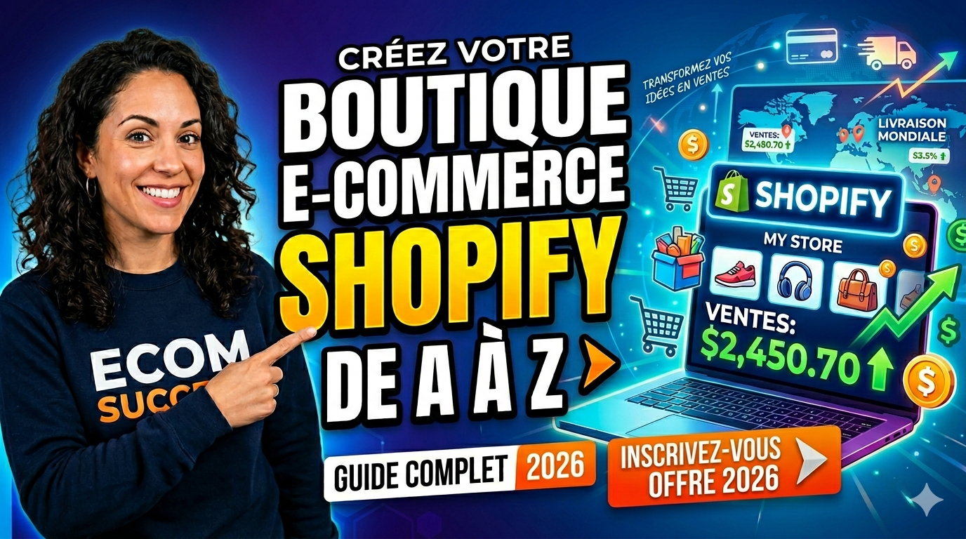 CRÉATION DE BOUTIQUE E-COMMERCE AVEC SHOPIFY