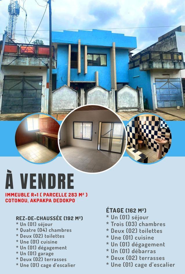 Maison R\+1 de 283 m² à vendre près du marché Tokpa