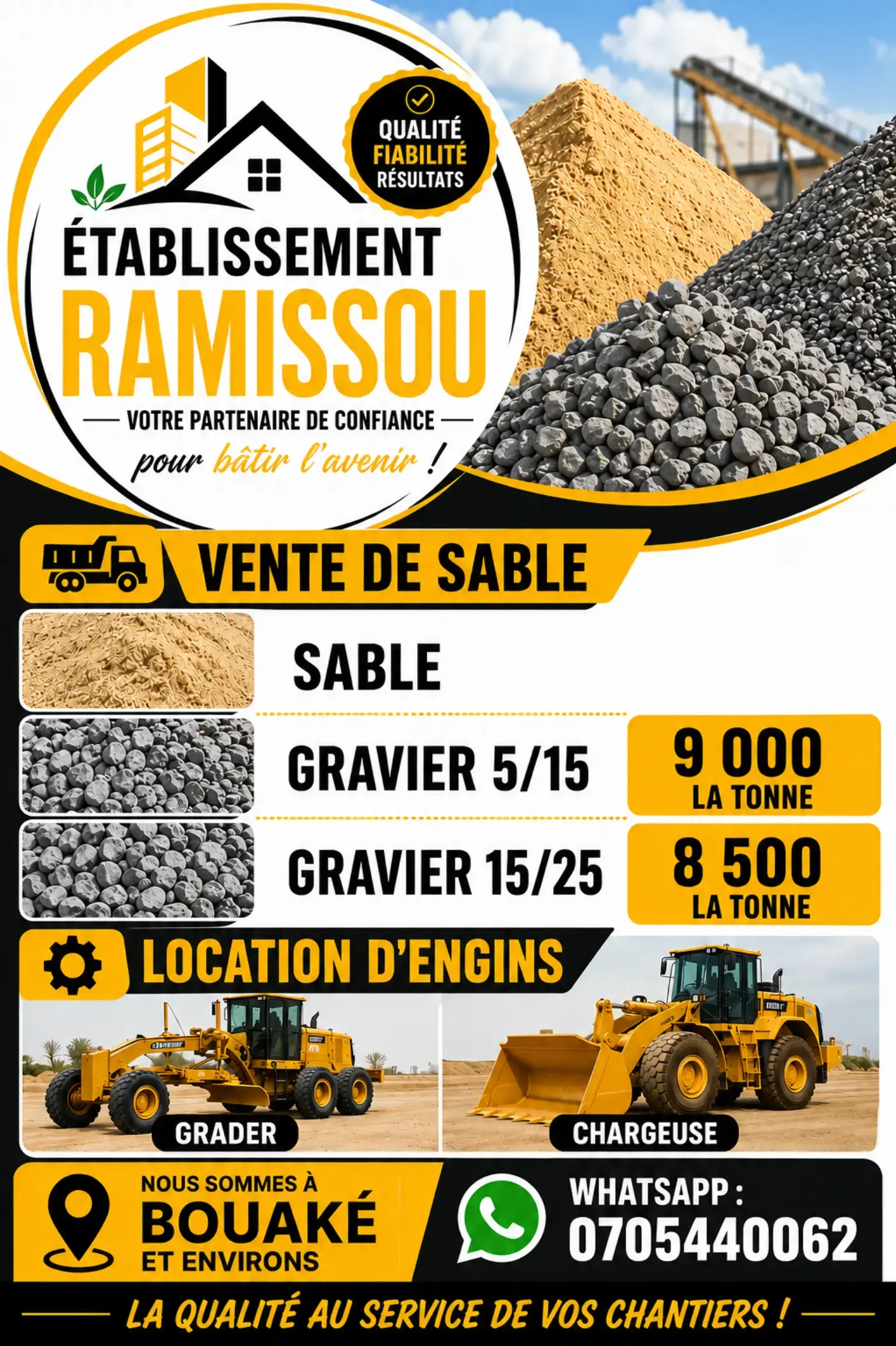 GRAVIER ET SABLE