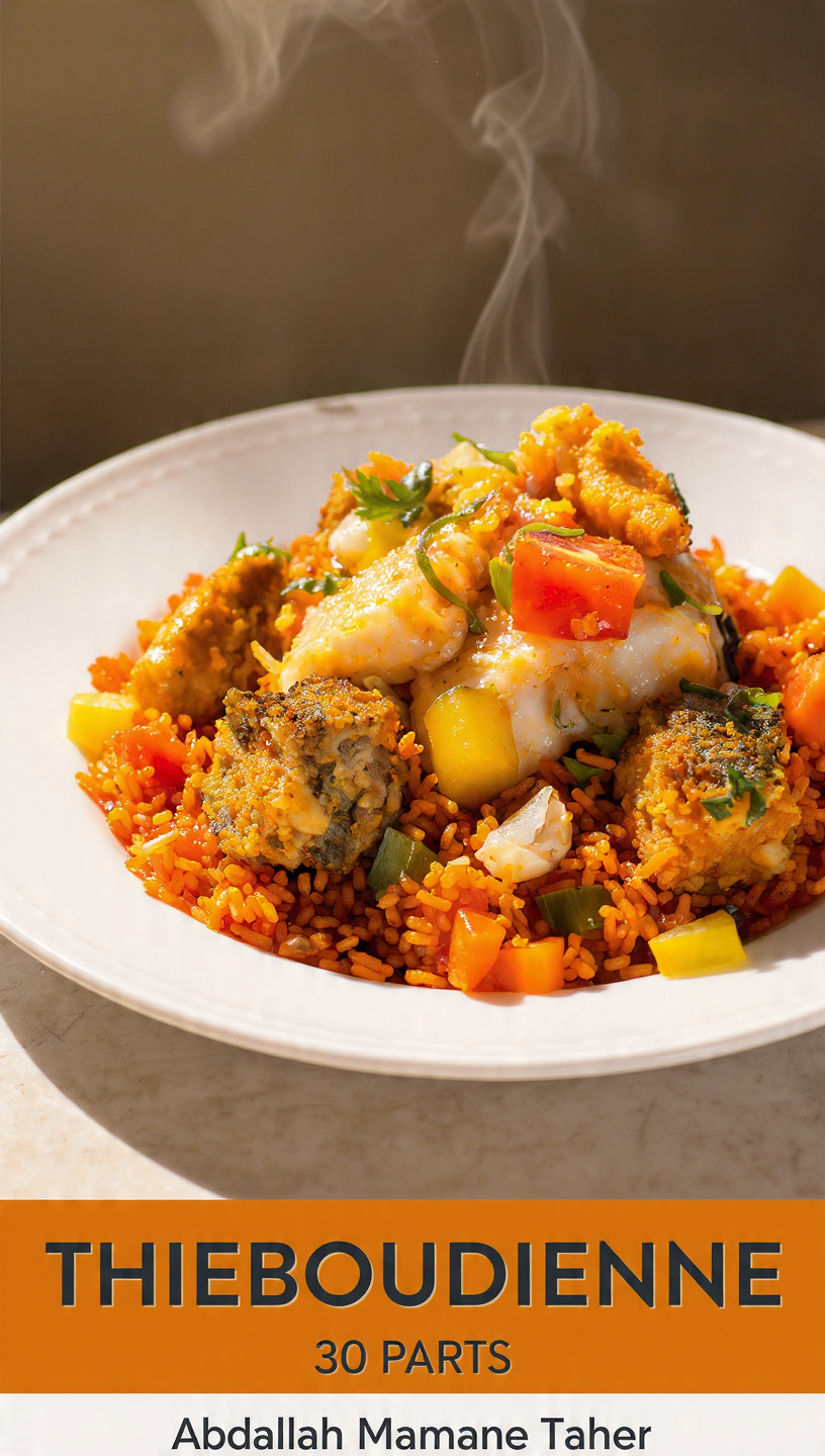 PDF sur le thieboudienne, un plat sénégalais très délicieux à redécouvrir et à cuisiner en famille ou au restaurant